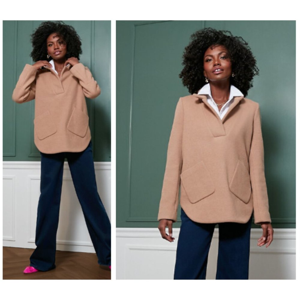 Tuckernuck | NEW Emerson Wool Equestrian Popover Jacket in Camel Size L - Picture 16 of 16